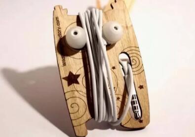 激光切割耳機繞線器，收納從未如此簡單