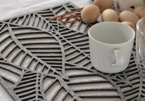 激光切割餐墊，美觀又衛(wèi)生