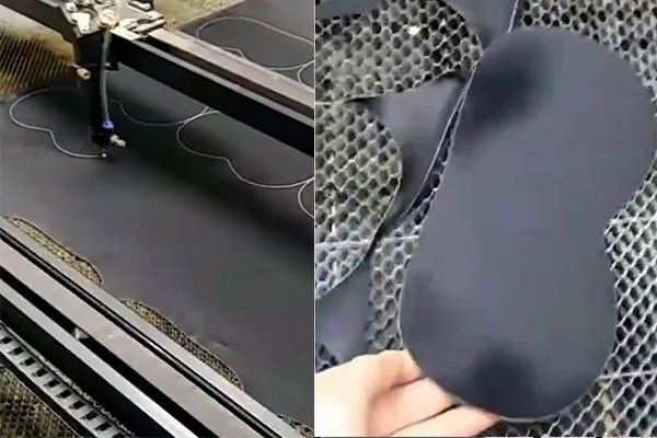 真絲眼罩激光切割裁剪設(shè)備,眼罩廠家好幫手！